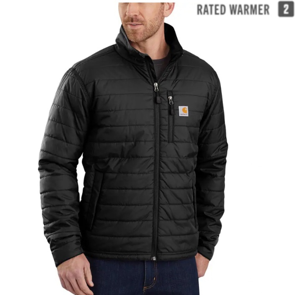Men’s Carhartt Rain Defender Insulated Jacket, Black, Large
